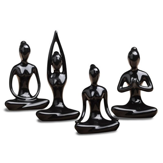 Meditation Yoga Pose Ceramic Statues